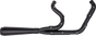TRASK 2-Into-1 Assault Exhaust System, Full Black on Black - TM-5021BKBK