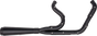 TRASK TM-5000BKBK 2-into-1 Assault Exhaust System with Black Finish