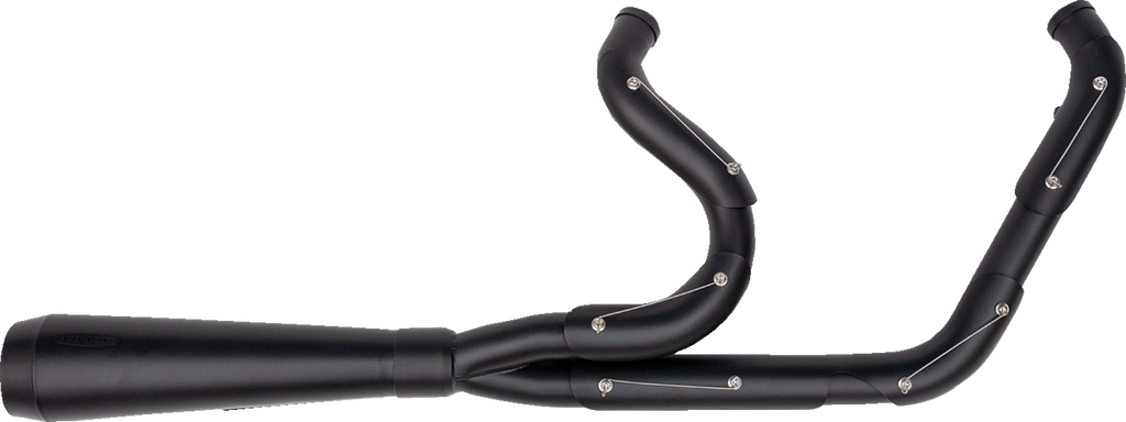 TRASK 2-into-1 Assault Exhaust System, Full Black on Black, TM-5010BKBK