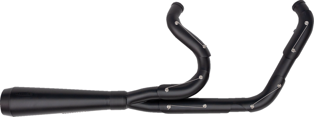TRASK 2-into-1 Assault Exhaust System, Full Black on Black, TM-5040BKBK