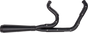 TRASK 2-into-1 Assault Exhaust System, Full Black on Black, TM-5040BKBK