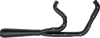 TRASK Assault 2-into-1 Exhaust System, Full Black on Black, TM-5052BKBK