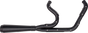 TRASK Assault 2-into-1 Exhaust System, Full Black on Black, TM-5052BKBK