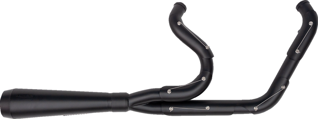 TRASK TM-5053BKBK 2-into-1 Assault Exhaust System, Full Black on Black
