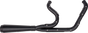 TRASK TM-5053BKBK 2-into-1 Assault Exhaust System, Full Black on Black