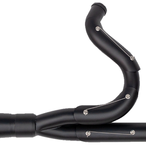 TRASK TM-5053BKBK 2-into-1 Assault Exhaust System, Full Black on Black
