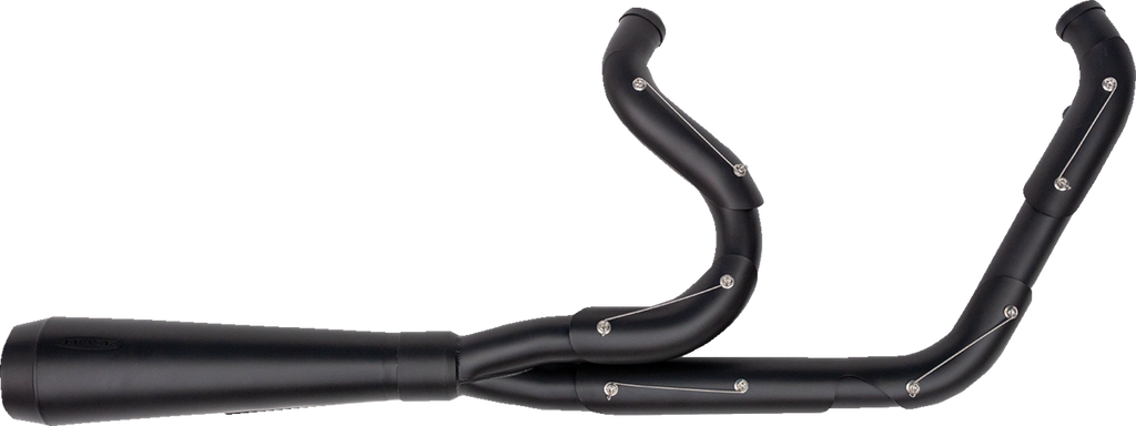 TRASK Assault 2-Into-1 Exhaust System, Full Black on Black, TM-5300BKBK