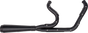 TRASK Assault 2-Into-1 Exhaust System, Full Black on Black, TM-5300BKBK