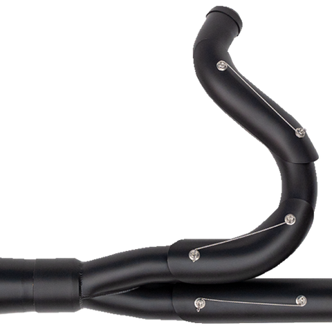TRASK Assault 2-Into-1 Exhaust System, Full Black on Black, TM-5300BKBK