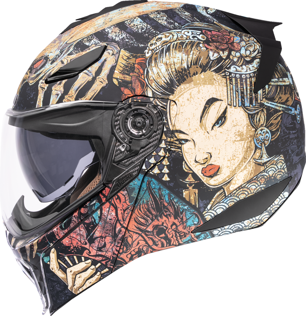 ICON Threshold™ Modular Helmet Odokuro Black XL (Part Number 0100-2718)