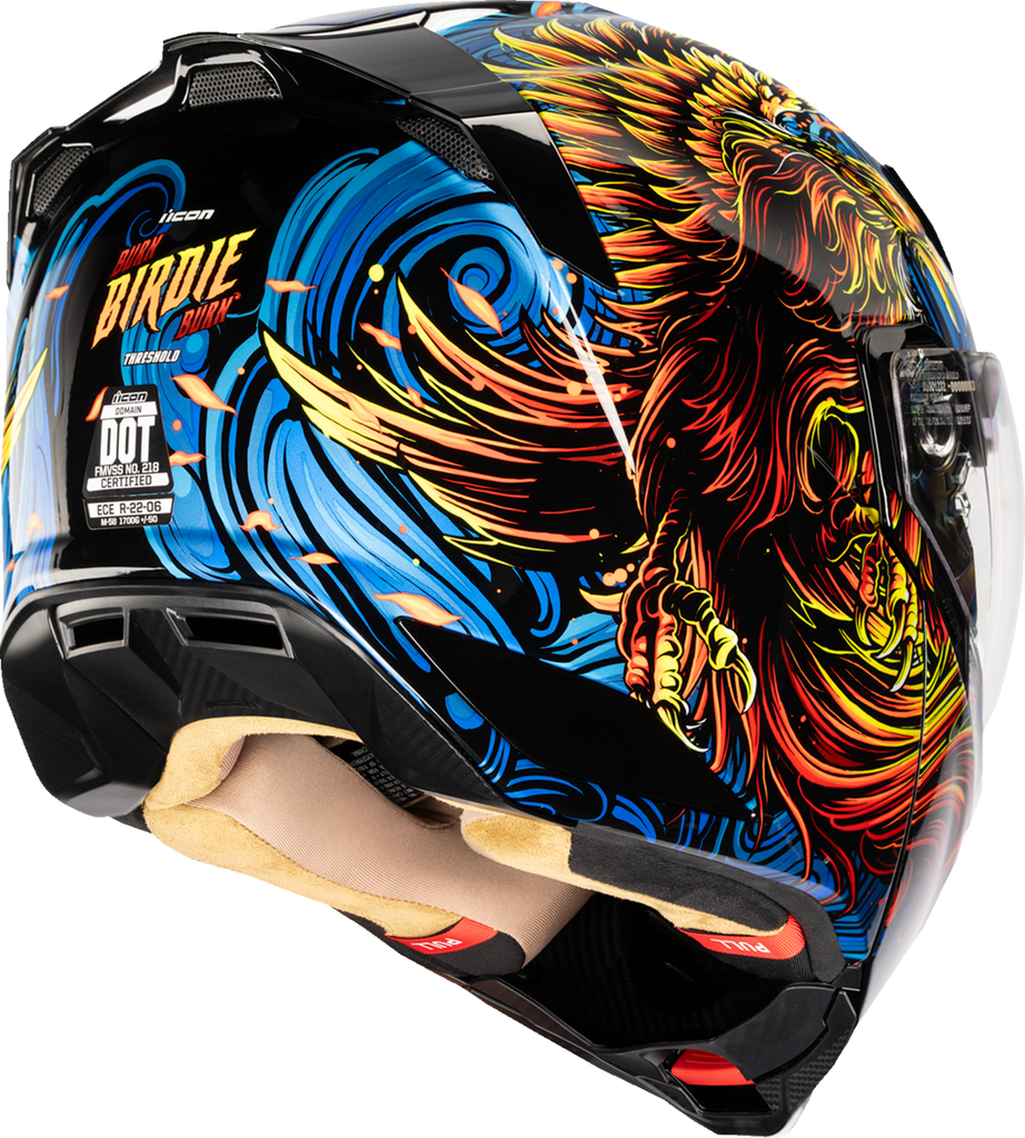 ICON Threshold™ Modular Helmet Burn Birdie Burn Blue XS - Part 0100-2721