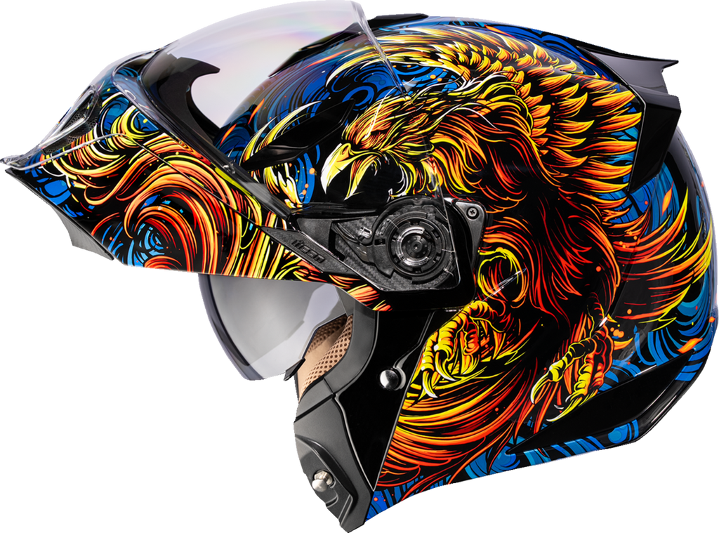 ICON Threshold™ Modular Helmet Burn Birdie Burn Blue Medium 0100-2723