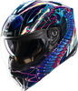 ICON Threshold™ Modular Helmet Synthwave Lazer Cobra Blue Large 0100-2731