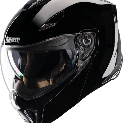 ICON Threshold™ Modular Helmet - Solid Gloss Black, Medium - Model 0100-2813