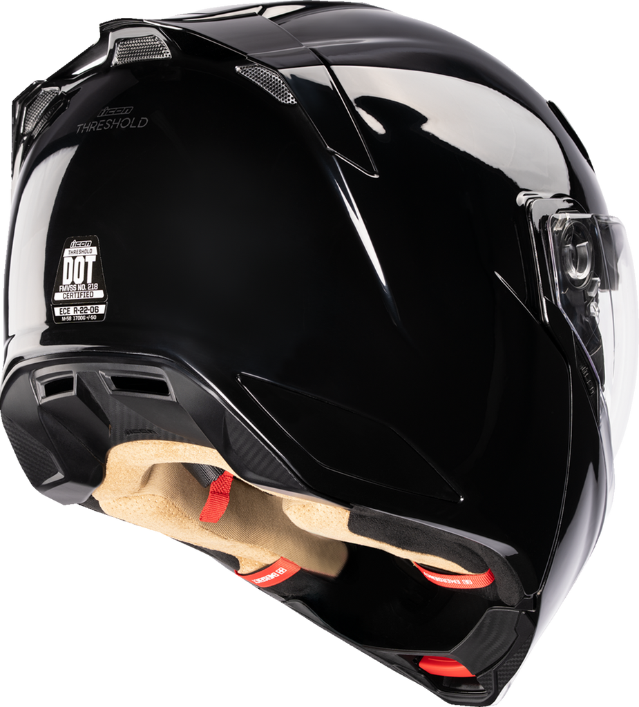 ICON Threshold™ Modular Helmet 2XL - Solid Gloss Black (Part #0100-2816)