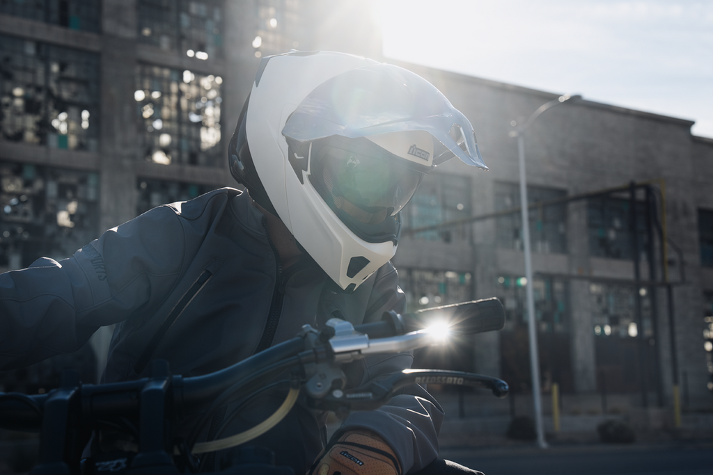 ICON Threshold™ Modular Helmet - Solid Gloss White, Small (Part No. 0100-2819)