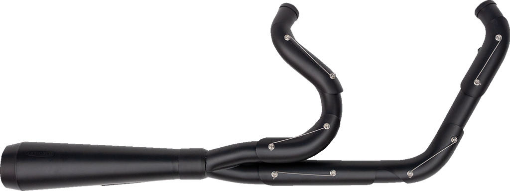 TRASK TM-5020BKBK 2-into-1 Assault Exhaust System - Full Black on Black