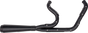 TRASK TM-5020BKBK 2-into-1 Assault Exhaust System - Full Black on Black
