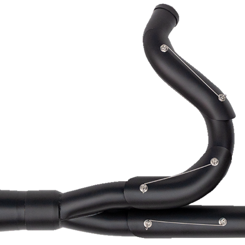 TRASK TM-5020BKBK 2-into-1 Assault Exhaust System - Full Black on Black