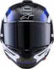 Alpinestars Supertech R10 Helmet - Arius Gloss Black/White/Blue - Large 22.06