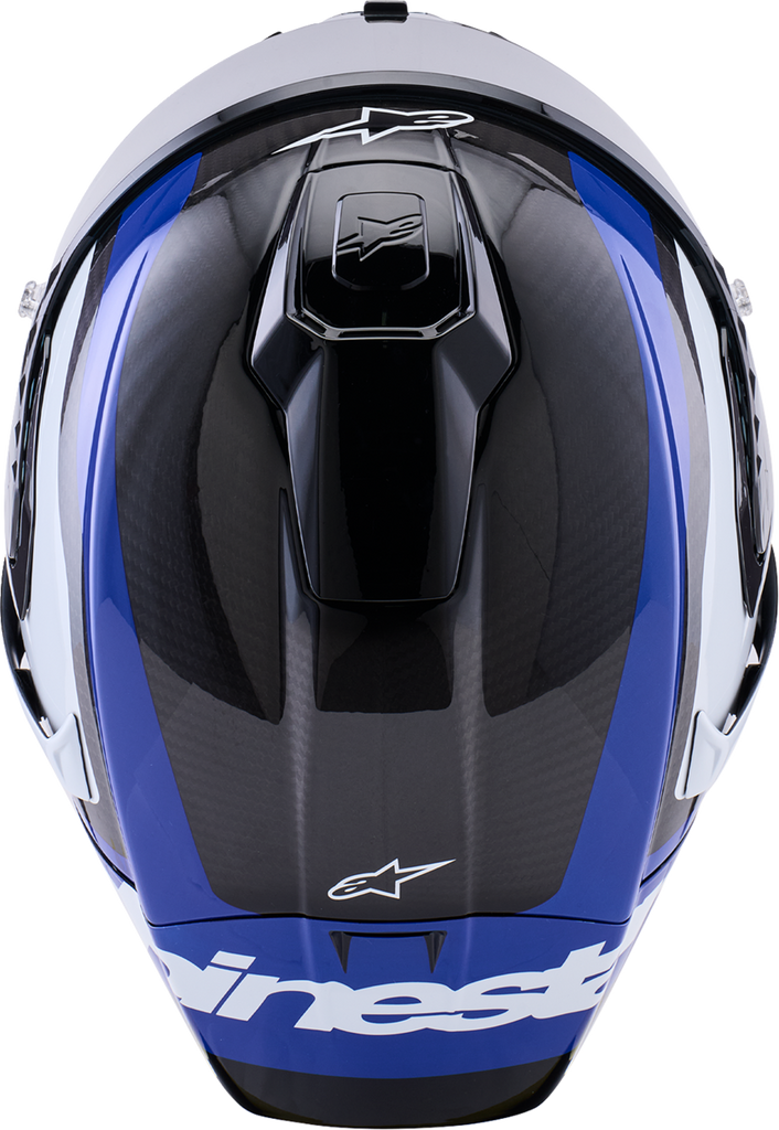 Alpinestars Supertech R10 Helmet - 2XL Arius Gloss Black/White/Blue