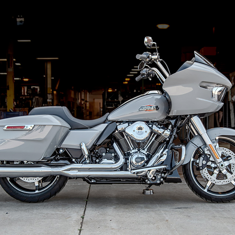S&S CYCLE GNX 2-Into-1 Exhaust System for M8 Touring Bikes - Chrome, 49-State Compliance (Part No. 550-1170)