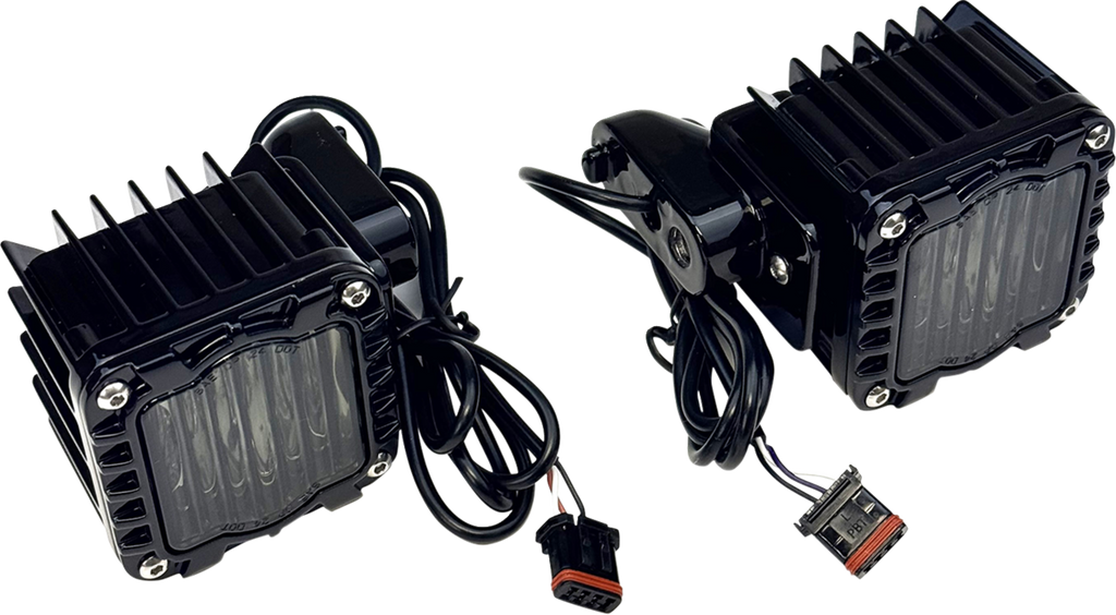 CUSTOM DYNAMICS LED Turn Signals for Harley-Davidson Softail Low Rider ST - Smoke Lens, Amber/White, Part SD-LRST-FT-AW