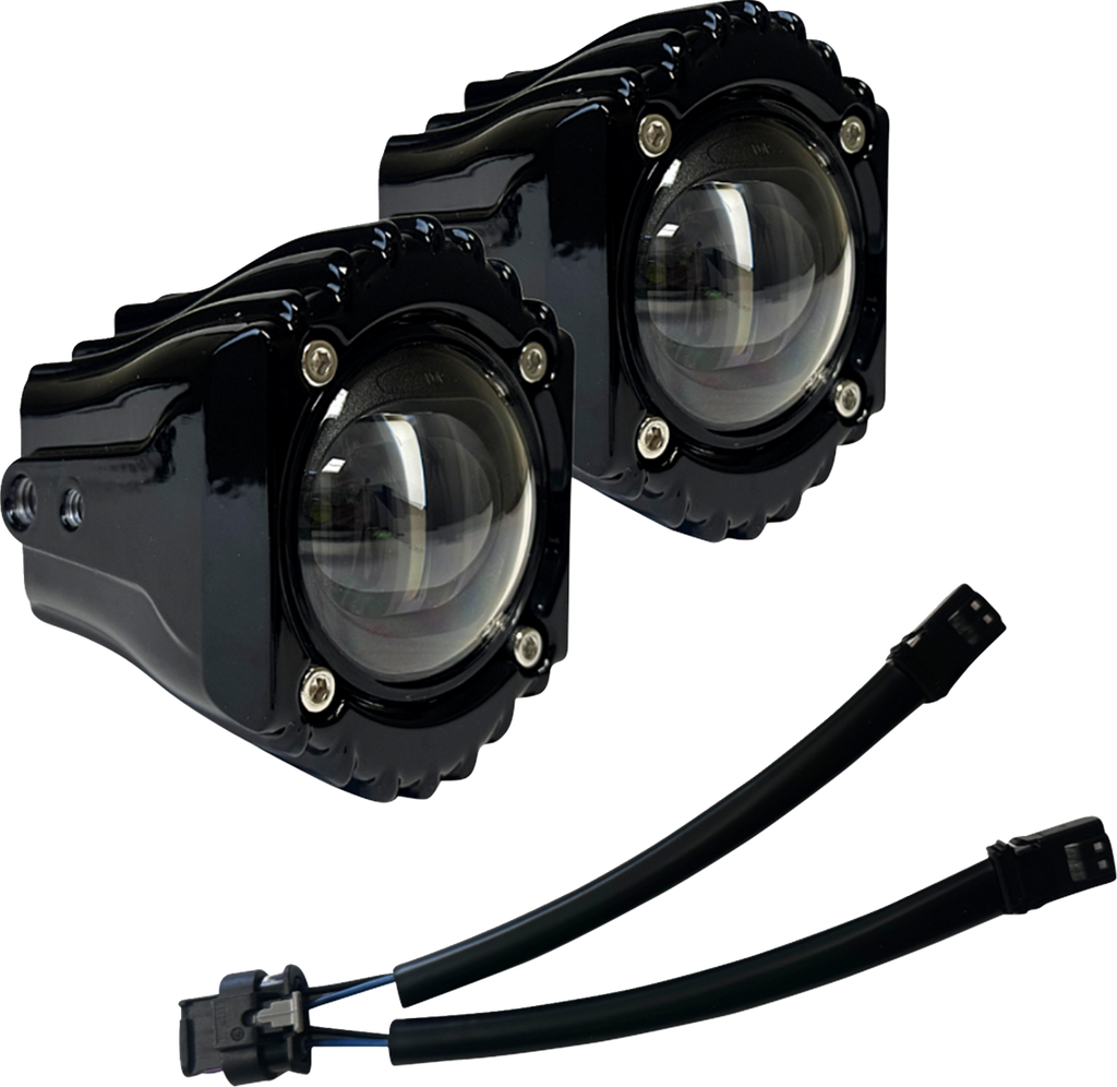 CUSTOM DYNAMICS Harley-Davidson SD-FOG-4W White/Clear Fog Light Kit