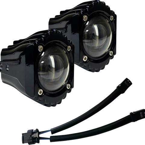 CUSTOM DYNAMICS Harley-Davidson SD-FOG-4W White/Clear Fog Light Kit