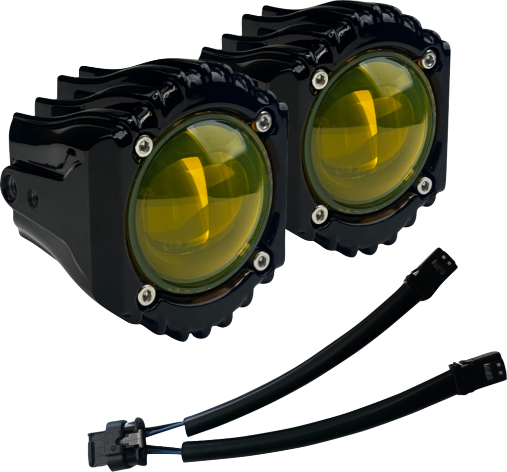 CUSTOM DYNAMICS Harley-Davidson SD-FOG-4Y Selective Yellow Fog Light Kit