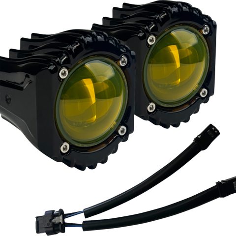 CUSTOM DYNAMICS Harley-Davidson SD-FOG-4Y Selective Yellow Fog Light Kit