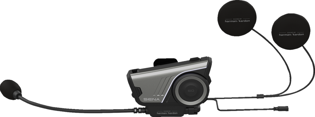 SENA 60S Communication System Dual Pack with Wave Intercom - Advanced Bluetooth Motorcycle Intercom with Cellular Connectivity
