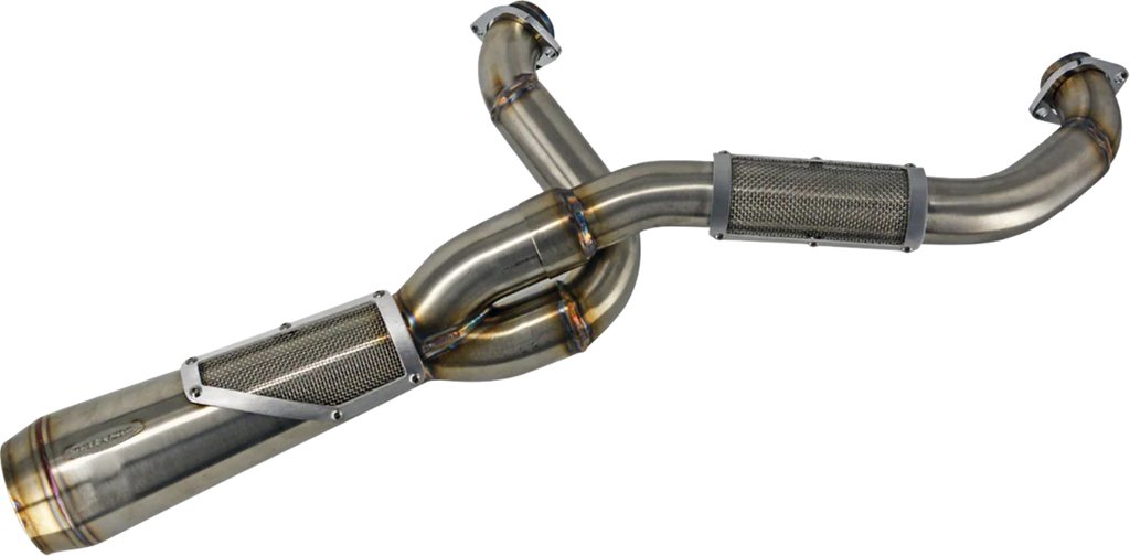 TRASK TM-5132 2-into-1 Big Sexy Exhaust System for M8 Softail - Stainless Steel