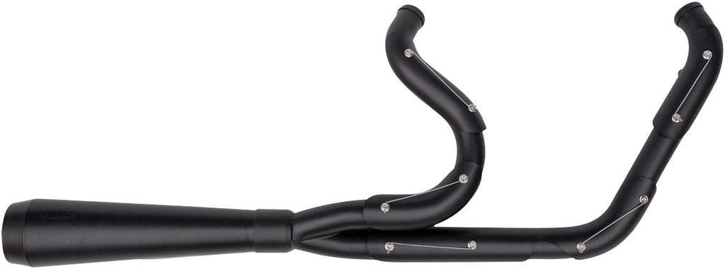 TRASK Assault 2-Into-1 Exhaust System, Full Black on Black, TM-5030BKBK