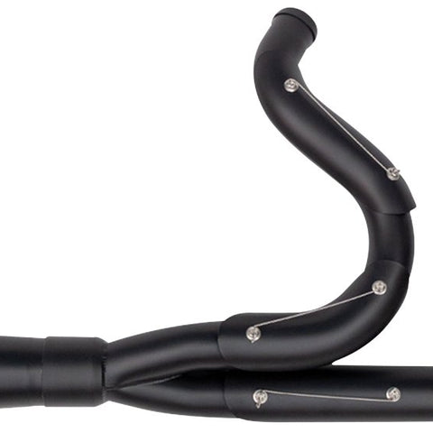 TRASK Assault 2-Into-1 Exhaust System, Full Black on Black, TM-5030BKBK