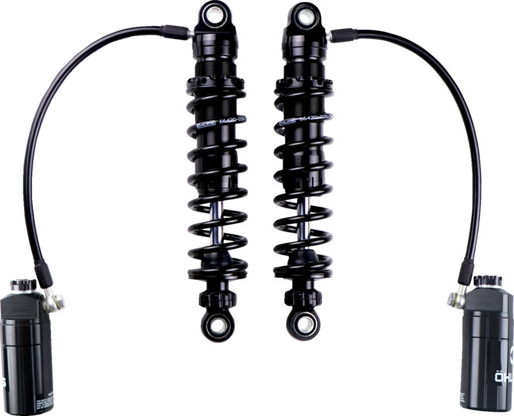 OHLINS STX Pro Shock 12-Inch Heavy Duty Model HD 050S2 for Harley-Davidson with Tour-Pak Compatibility
