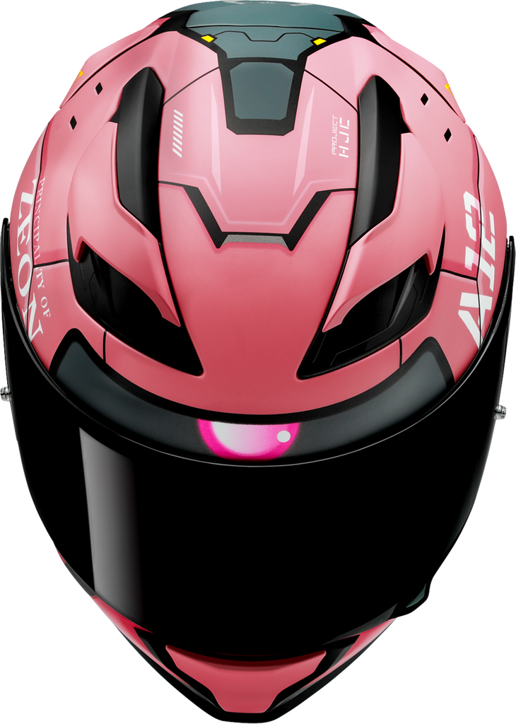 HJC F71 Zaku Motorcycle Helmet by Bandai Namco – 2XL, Fiberglass Shell, with Smart Bluetooth System