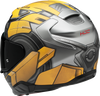 HJC F71 Bumblebee Motorcycle Helmet with Smart Bluetooth and Sun Visor - Medium