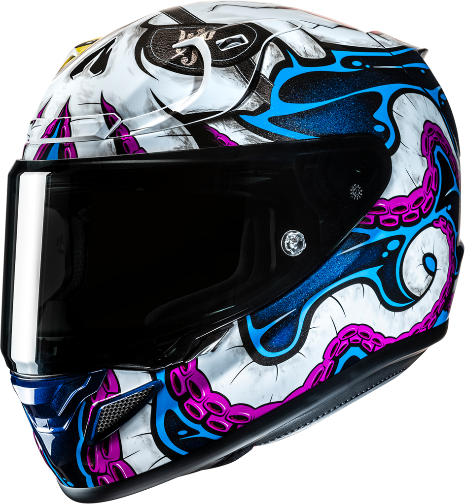 HJC RPHA 12N Kraken Motorcycle Helmet - MC28 Large with PIM EVO Shell and Advanced Ventilation