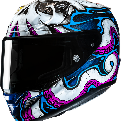 HJC RPHA 12N Kraken Motorcycle Helmet - MC28 Large with PIM EVO Shell and Advanced Ventilation