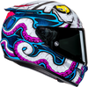 HJC RPHA 12N Kraken Motorcycle Helmet - MC28 Large with PIM EVO Shell and Advanced Ventilation