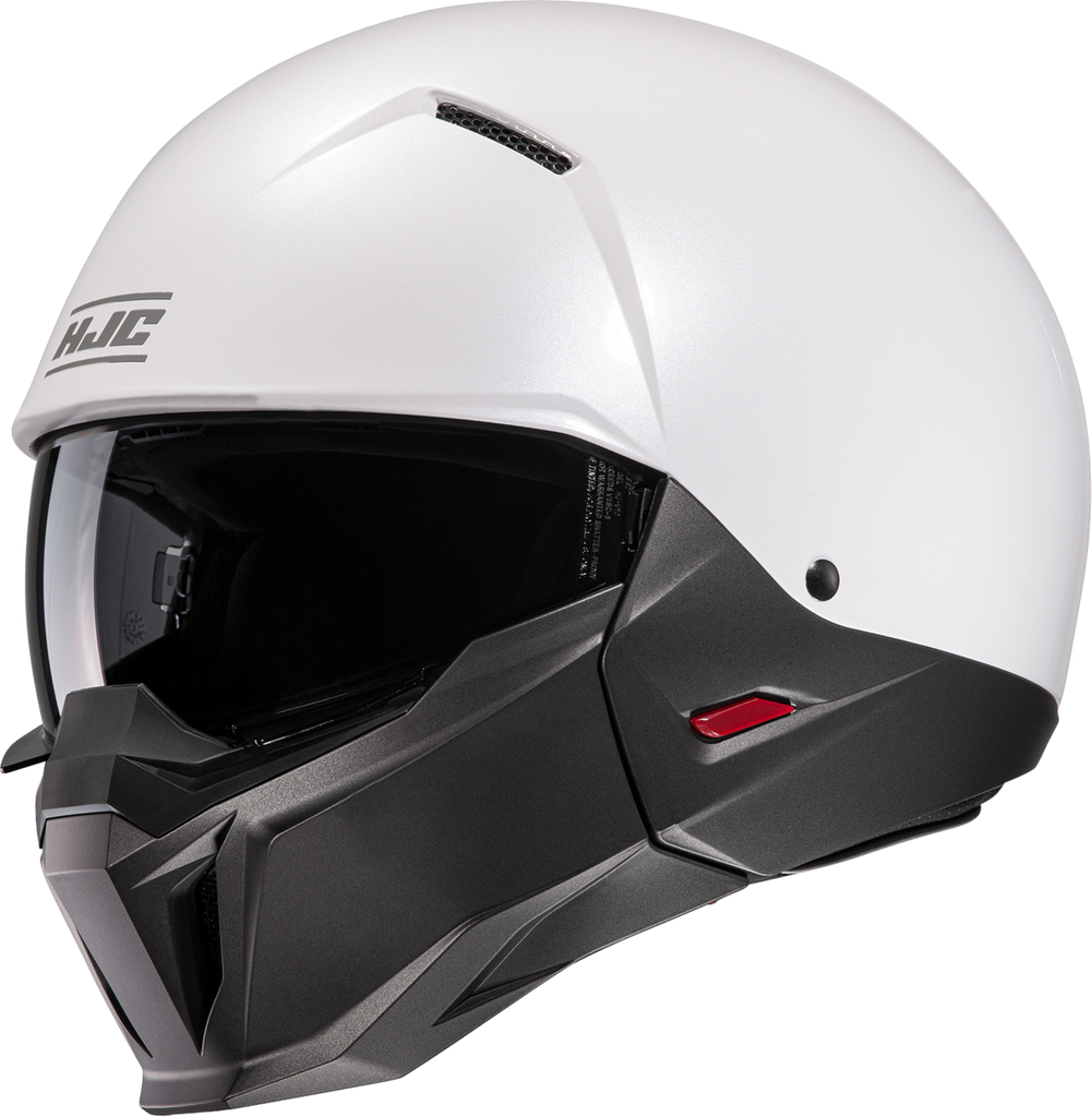 HJC i20 Helmet Solid White Small - Lightweight Advanced Polycarbonate Shell with Integrated Sunshield