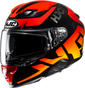 HJC F71 Bard MC1 Motorcycle Helmet with Integrated Bluetooth and Sun Visor, Small