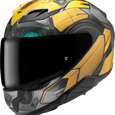 HJC F71 Bumblebee Motorcycle Helmet with Smart Bluetooth System - Small (Part 464803)