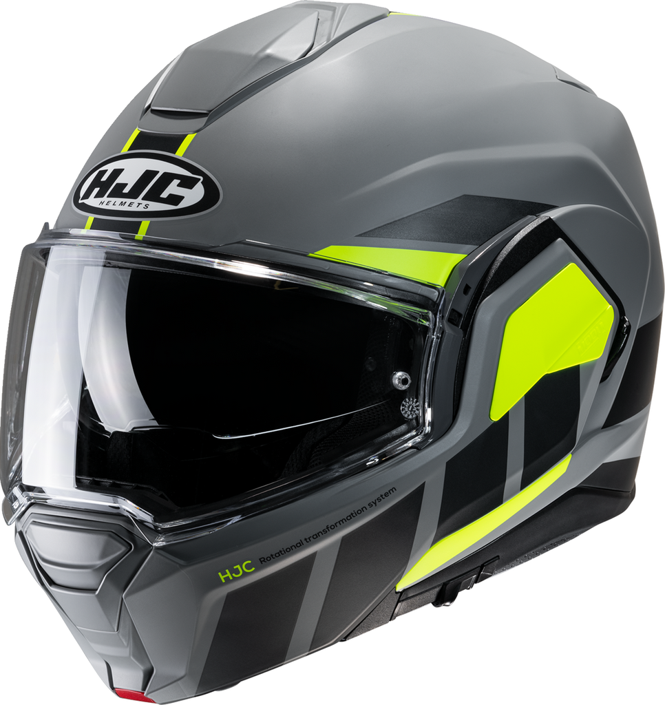 HJC i100 Modular Helmet Beis MC3HSF XS by HJC with Bluetooth System and UV-Protection Shield