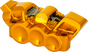 Arlen Ness Monoblock Radial Brake Caliper, Left, Gold – Part Number 320-135