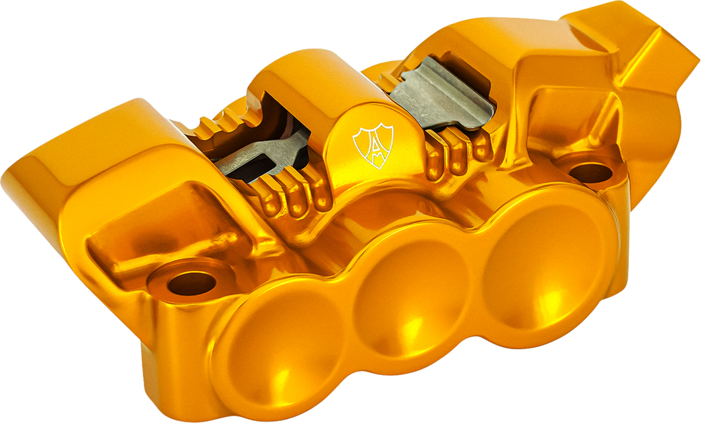 Arlen Ness 320-138 Monoblock Radial Brake Caliper, Right Side, Gold