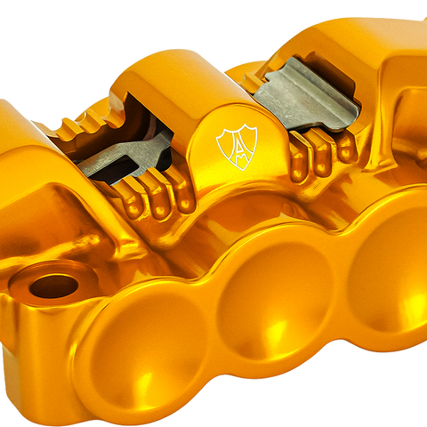 Arlen Ness 320-138 Monoblock Radial Brake Caliper, Right Side, Gold