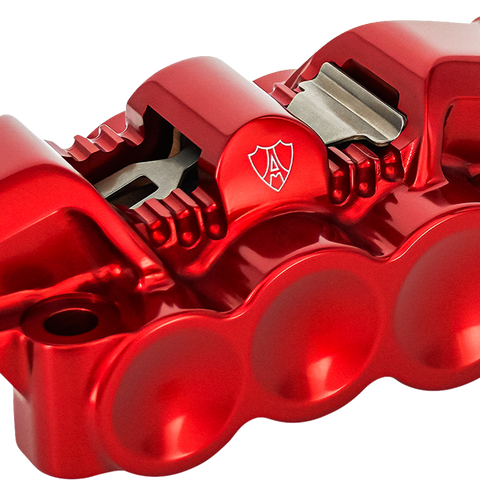 Arlen Ness Monoblock Radial Brake Caliper Right Red, Part Number 320-139