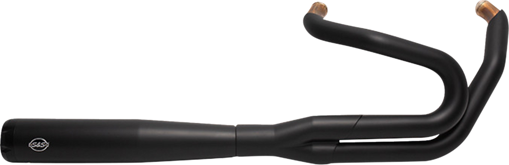 S&S Cycle 2-into-1 Exhaust System, Black - 550-0789